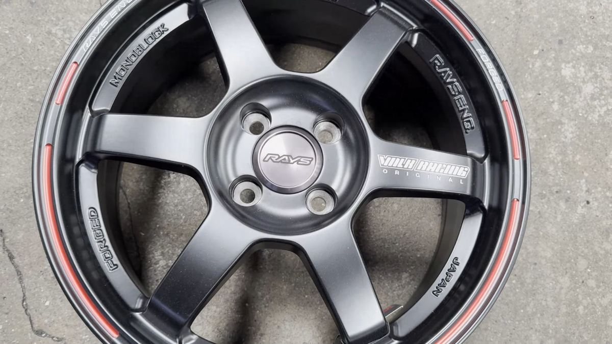 NEW 16x7 NK PERFORMANCE TE37 BLACK (4 wheel) 4x100 Fit HONDA