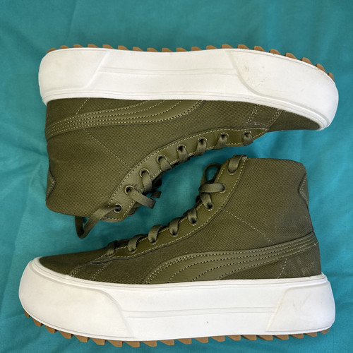 Puma Kaia Mid Womens US 9 Olive Green Platform Sneaker Tennis Shoes 384108-03