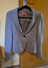 Bershka Blazer Damen grau S, einreihig, Rever...