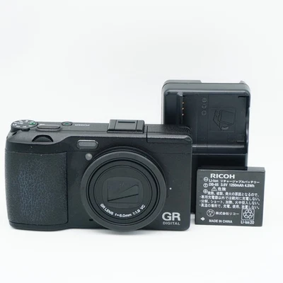 "1147 Counts" RICOH GR DIGITAL IV Black Compact Digital Camera #06003 - Image 1 of 4