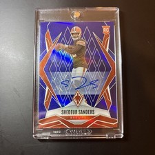 2025 Panini Phoenix Shedeur Sanders AUTO /49 BLUE (RC,AU) Cleveland Browns
