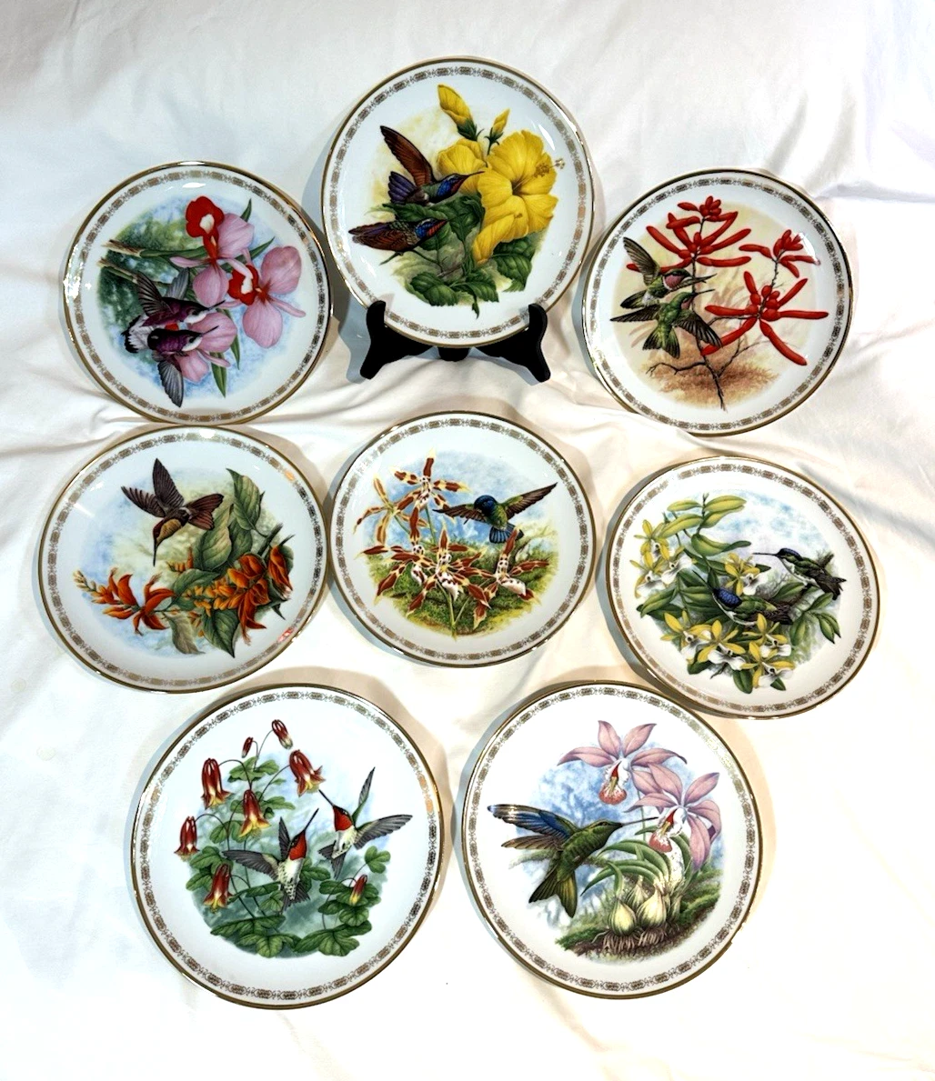 Hummingbird Plate Indiana Bradford Exchange Collector Plates for