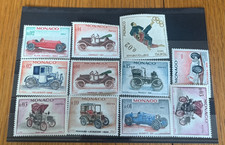 lot de timbre de Monaco ( vieille voiture)