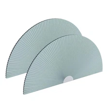 2 Pack 100% Light Blocking Arch Window Shades, Pleated Fabric Half Circle Cel...