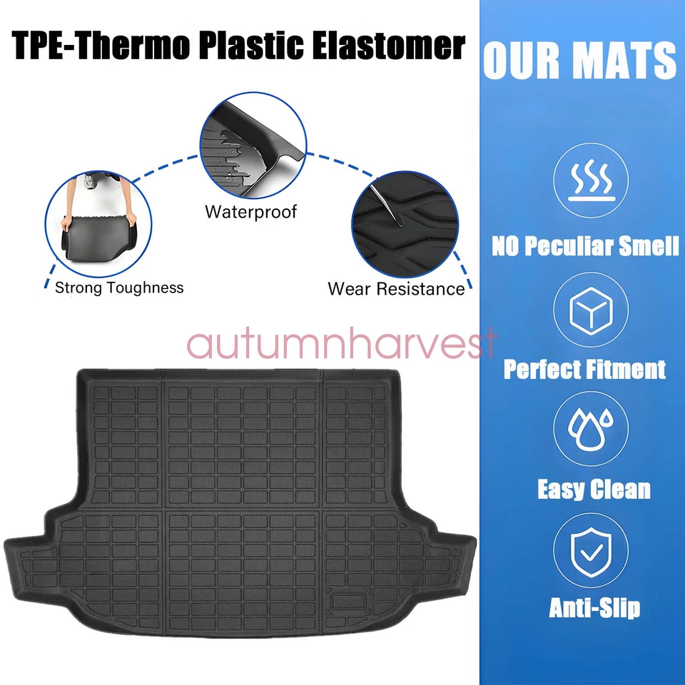 Alfombrilla 3D de revestimiento de maletero de carga trasera TPE para Subaru Forester 2009-2013 impermeable Foto 3 de 4
