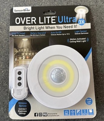 Sensor Brite Ultra-Overhead Motion Activated LED Night Light Bulb (OLU-CD4) NEW