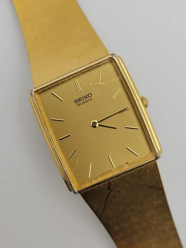 Vintage Seiko Men's 5P30-5A99 Gold-tone Quartz Watch New Battery