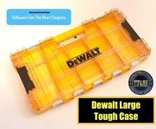 DeWalt Large Yellow Tough Case Bit Holder Storage Organizer
