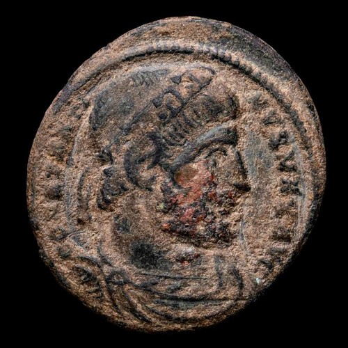 *Lucernae* Constantino I - Follis Arles GLORIA EXERCITVS estrella e/ soldados - Picture 2 of 3