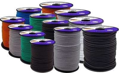 ROPES AND MORE® Expanderseil Gummiseil Ø4mm-12mm Gummischnur Gummi Seil Spannseil Made in DE