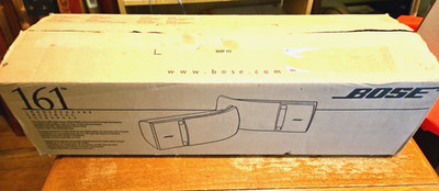 Bose 161 Surround Speakers Full Range Shelf/ Wall Speakers. READ