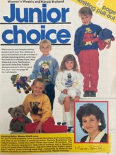 Junior Choice Bild Strick Pullover Muster Paddington Bär, grau Hase, Teddy