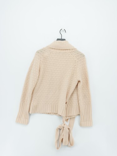 Ted Baker Women's Cardigan UK 14 Cream Wool with Cashmere Collared Cardigan - Bild 2 von 5