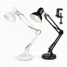 MasterLED Architektenlampe E27 – Schreibtischlampe Metall, Klemme & Fuß