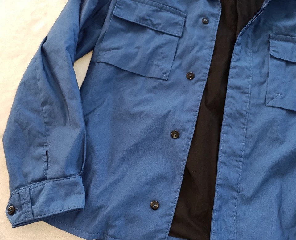 A.P.C. Rue Madame Paris APC mens Blue Windbreaker Button Jacket size M - Image 4 of 4
