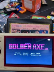 Famicom NES Game HIK JY-444 Mortal Kombat 2, 3, Ninja Ryukenden 3, Golden Axe 4