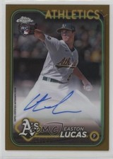 2024 Topps Chrome Rookie Gold Refractor 43/50 Easton Lucas #RA-EL Auto 7xr