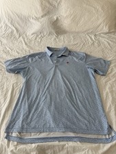 Polo Monclair Golf Club Peter Millar Uomo Taglia XXL Blu 175