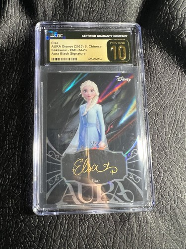 Elsa Aura Disney 2025 Kakawow Black Signature CGC Prestine 10