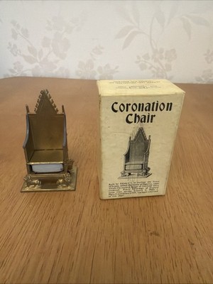 Britains No.86D Miniature Replica of Coronation Chair Edward 1 Boxed