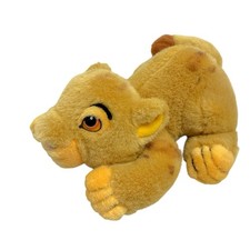 Vintage Disney Store Lion King Simba Plush Toy Stuffed Animal Laying Down Rare
