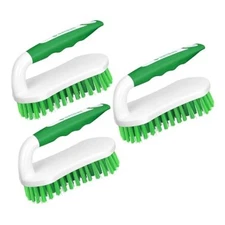  Scrub Brush, Heavy-Duty Scrub Brushes for Cleaning with Stiff 3-pack Green
