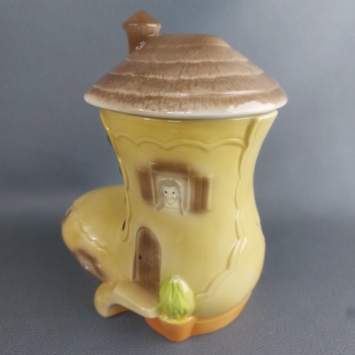 Vintage H J Wood Ceramic Storage / Cookie Jar, The Old Woman Who Lived In A Shoe - Picture 6 of 11