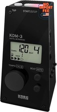 K0RG Metronome KDM-3 BK Black, Ideal for Individual Practice, Part Practice