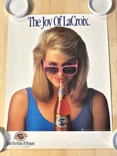 1986 LaCroix Sparkling Cooler Poster Vintage G. Heileman Brewing Promo Ad 17x22