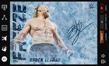 Brock Lesnar - Light Blue Signature Iconic - Topps Slam WWE Freeze 25