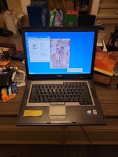 Dell D820 15.4" Laptop With Charger Tested Works needs Battery