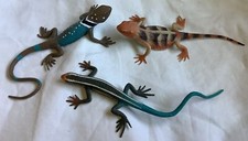 Lot of 3 Quality Realistic XX Rubber Lizards - Excellent Condition