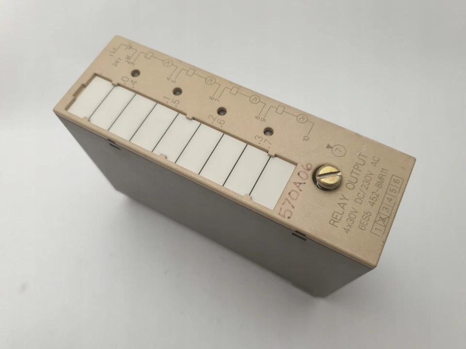 SIEMENS SIMATIC S5 6ES5 452-8MR11 USCITA RELÈ 4x - Immagine 3 di 4