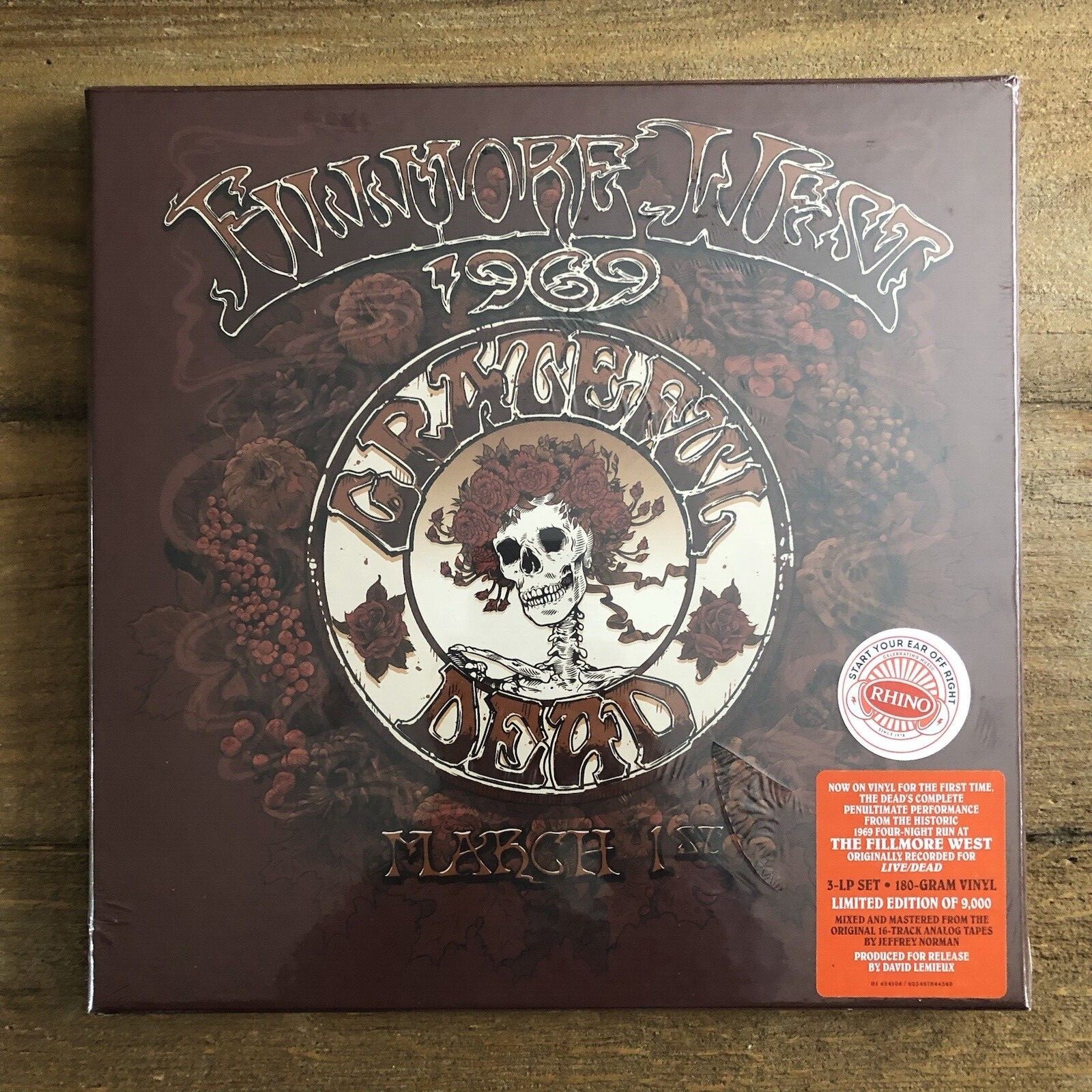 Grateful Dead - Fillmore West March 1st 1969 - 3x180g Vinyl LP Box Set - New