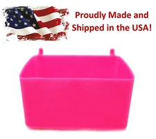 Small Plastic Pink Pegboard Storage/Part Bins, Multi-Pack Pricing JSP Brand