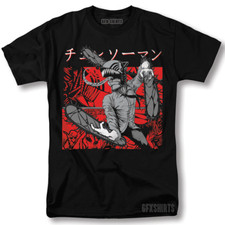Chainsaw Man Shirt CSM Denji Makima Power Pochita Anime Manga Graphic T-Shirt