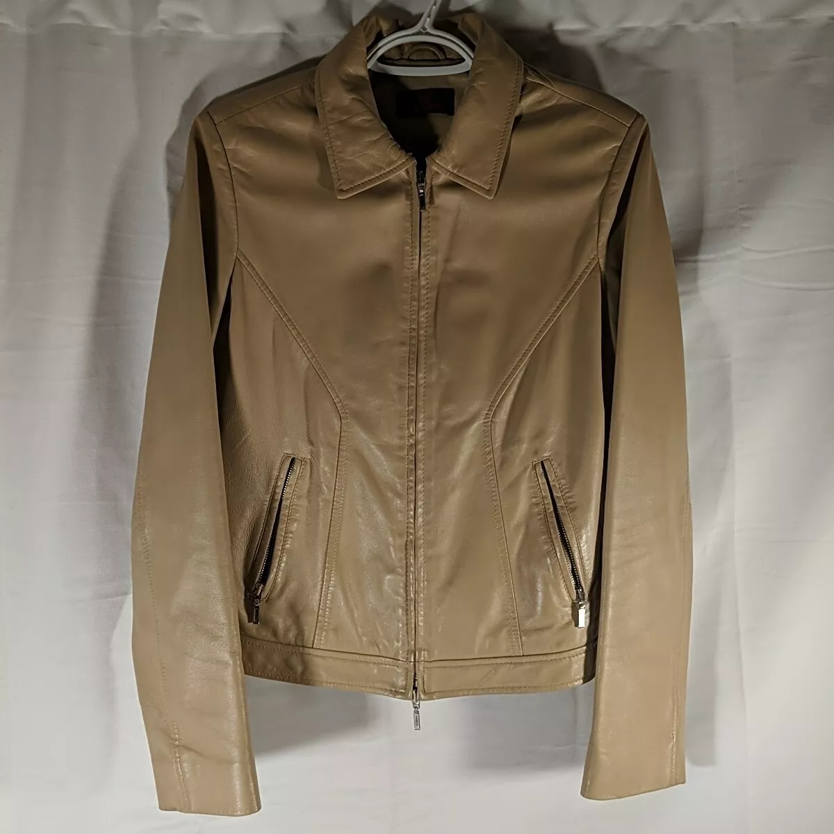 Massimo dutti leather jacket deals ebay