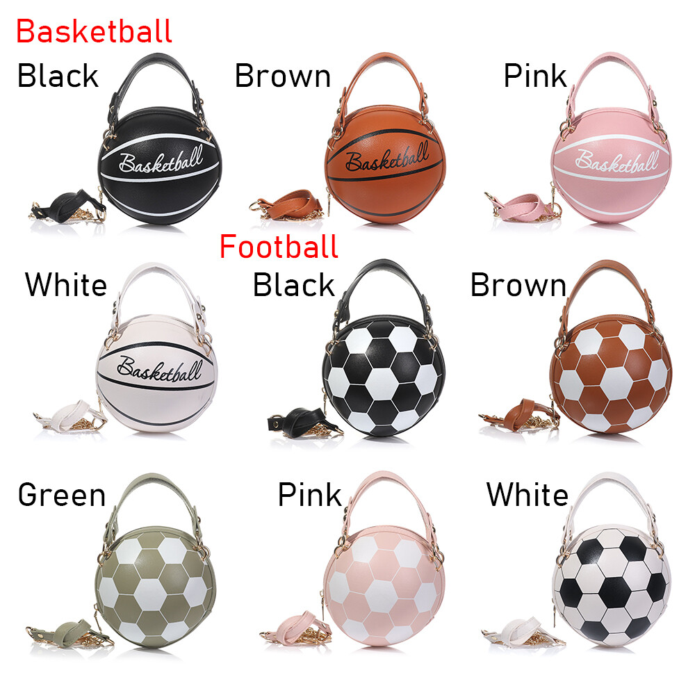 Totes Crossbody Handbags Round Shoulder Bags Basketball Football Shaped