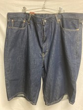 Men's Levi's 469 Loose Fit Blue Jean Shorts - Dark Wash - Size W 46