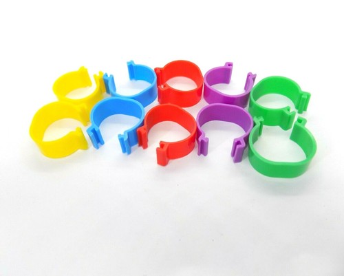 16mm Reusable Birds Rings Chicken Poultry Duck Quail Foot Tags Clips Leg Ring UK - Picture 13 of 15
