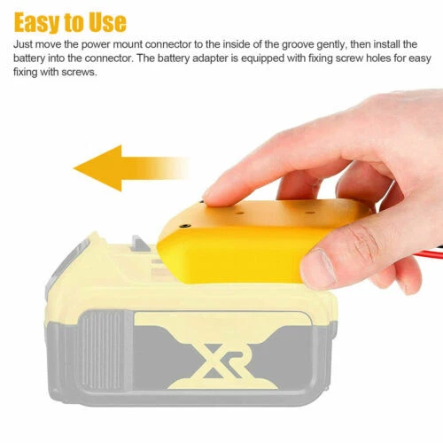 Conector de alimentación hágalo usted mismo adaptador de batería base para batería DeWalt 18V/20V Max Foto 4 de 4