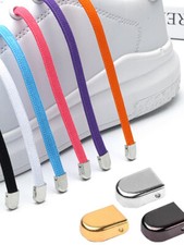 New Metal Shoe Buckles 8mm Inner Diameter Silver Tone 50pcs 