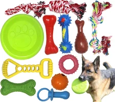 Chew Toy Natural Rubber Chew Toy for Interactive Play Toy Ball Rope Rubber Value