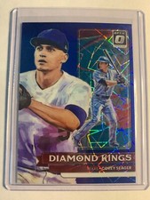 2022 Panini Donruss Optic #15 Corey Seager Carolina Blue Velocity Prizm #D /99