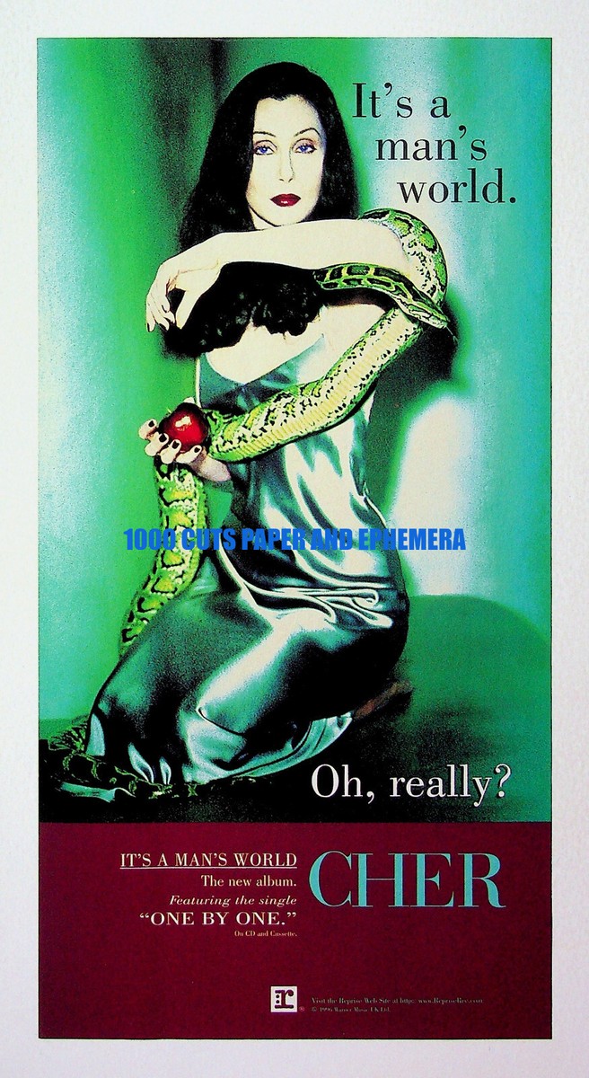 Cher It's A Man's World Reprise Records 1996 Print Magazine Ad