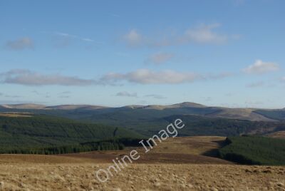 Photo 6x4 View from NE slopes of Enoch Hill Looking towards distant Windy c2011