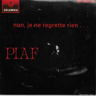 Edith Piaf     Édith Non, Je Ne Regrette Rien... UK 45 7'' EP +Picture Sleeve