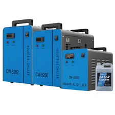 OMTech CW-3000 CW-5200 CW-5202 CW-6000 Water Chiller for CO2 Laser Engraver