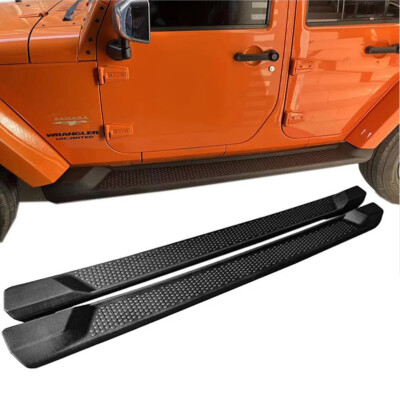 for 2007-2018 Jeep Wrangler JK 4 Door 6'' Running Boards Nerf Bars Side Step ABS