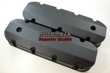 Black Fabricated Aluminum Big Block Chevy 396 427 454 502 Valve Covers BBC Tall